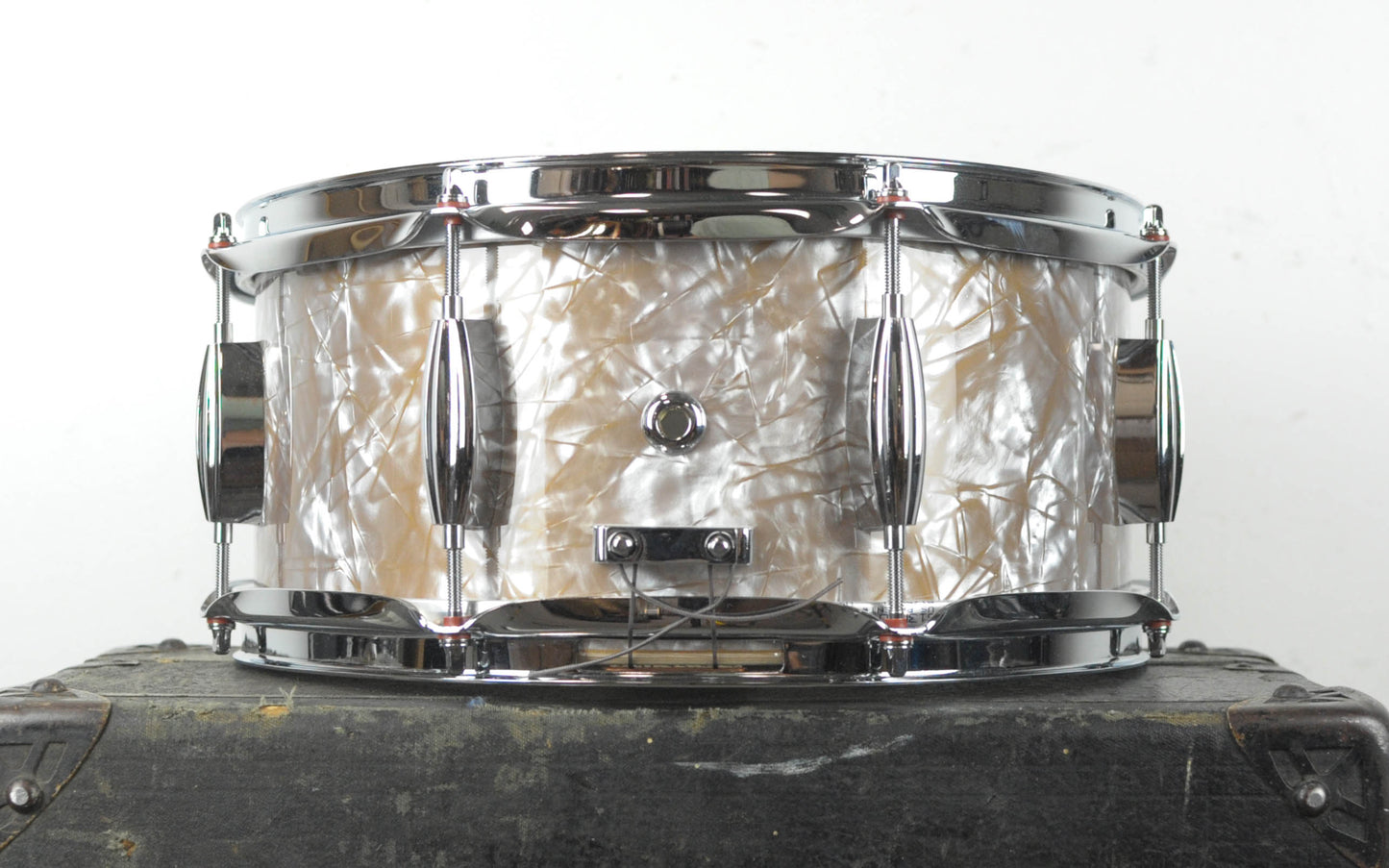 Standard Drum Co 6x13 Gold Dust Pearl Mahogany Snare Drum