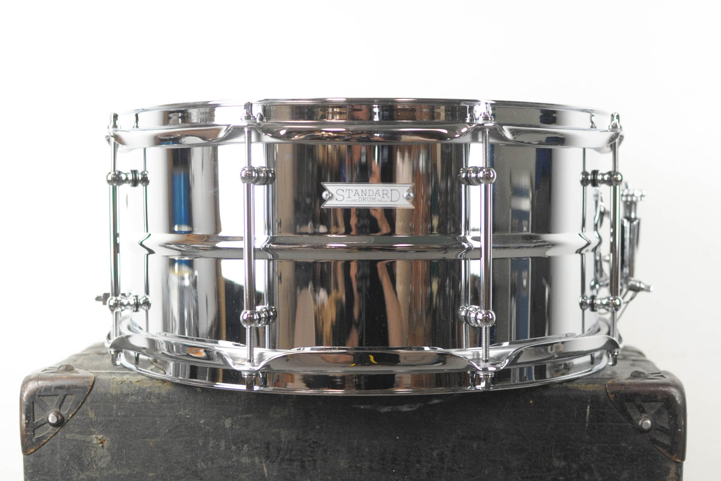 Standard Drum Co. 6.5x14 Chrome Over Brass Snare Drum