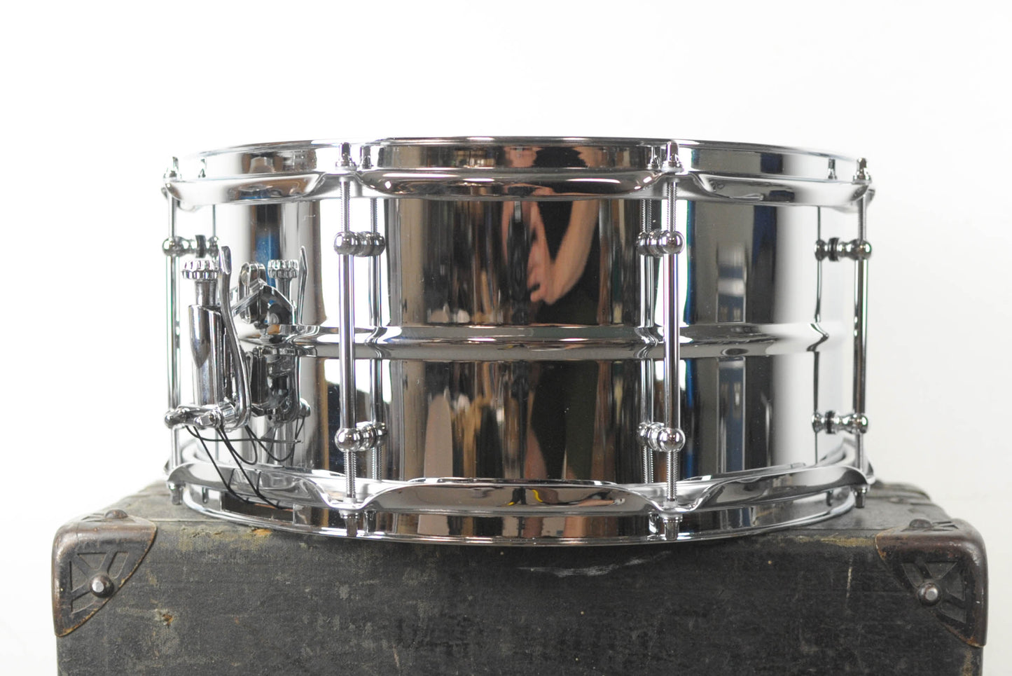 Standard Drum Co. 6.5x14 Chrome Over Brass Snare Drum