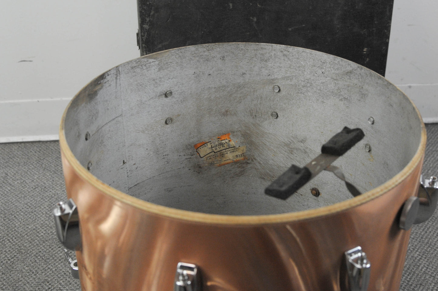 1960s Gretsch Sunset Satin Flame Drum Set