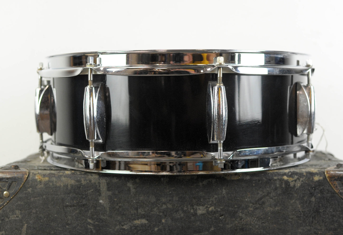1960s Gretsch 5x14 Black Lacquer Renown Snare Drum