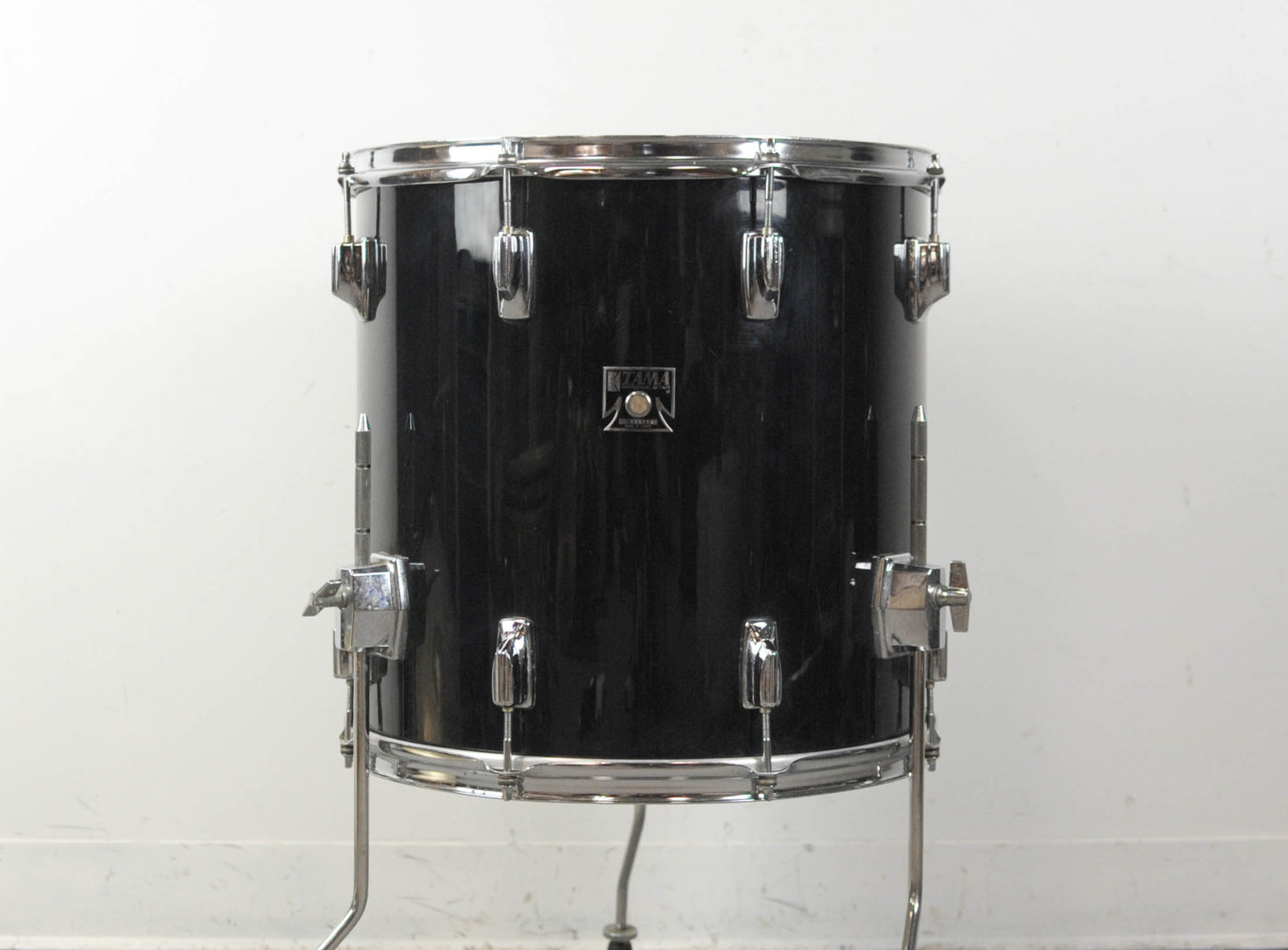 1970s Tama Imperialstar 16x16 Jet Black Floor Tom