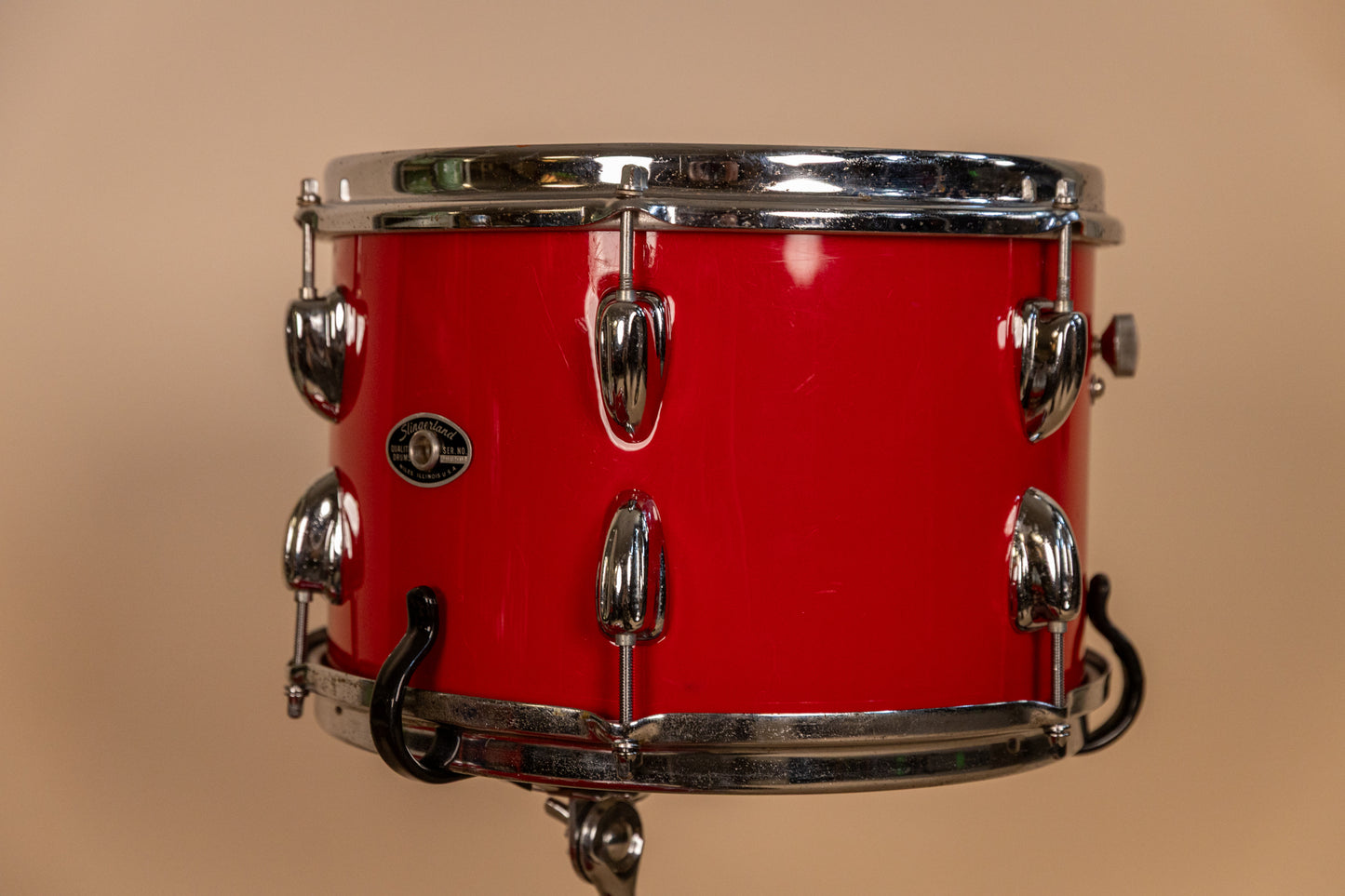 1970s Slingerland Stage Band Red Gloss Pearl Drum Set