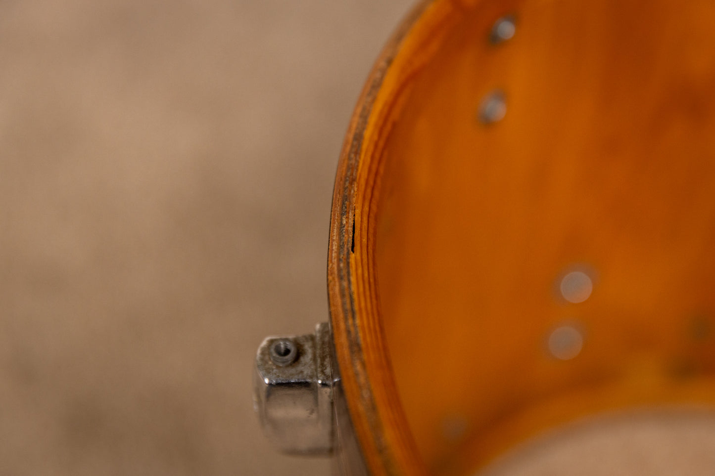 1970s Tempro Tiger Eye's Pearl Drum Set 14x20 8x12 and 16x16