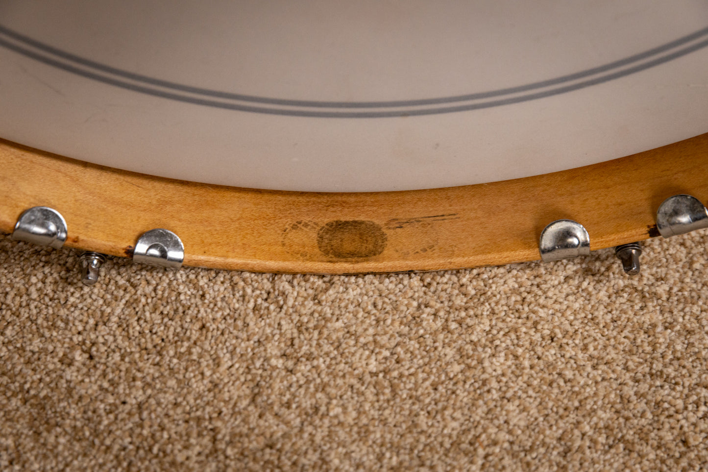 1970s Tempro Tiger Eye's Pearl Drum Set 14x20 8x12 and 16x16