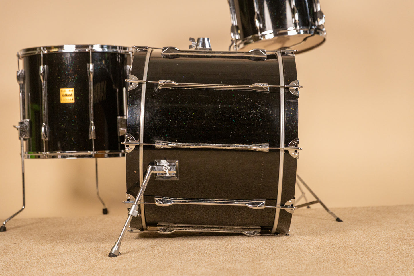 Yamaha Rock Tour Custom Black Sparkle Drum Set