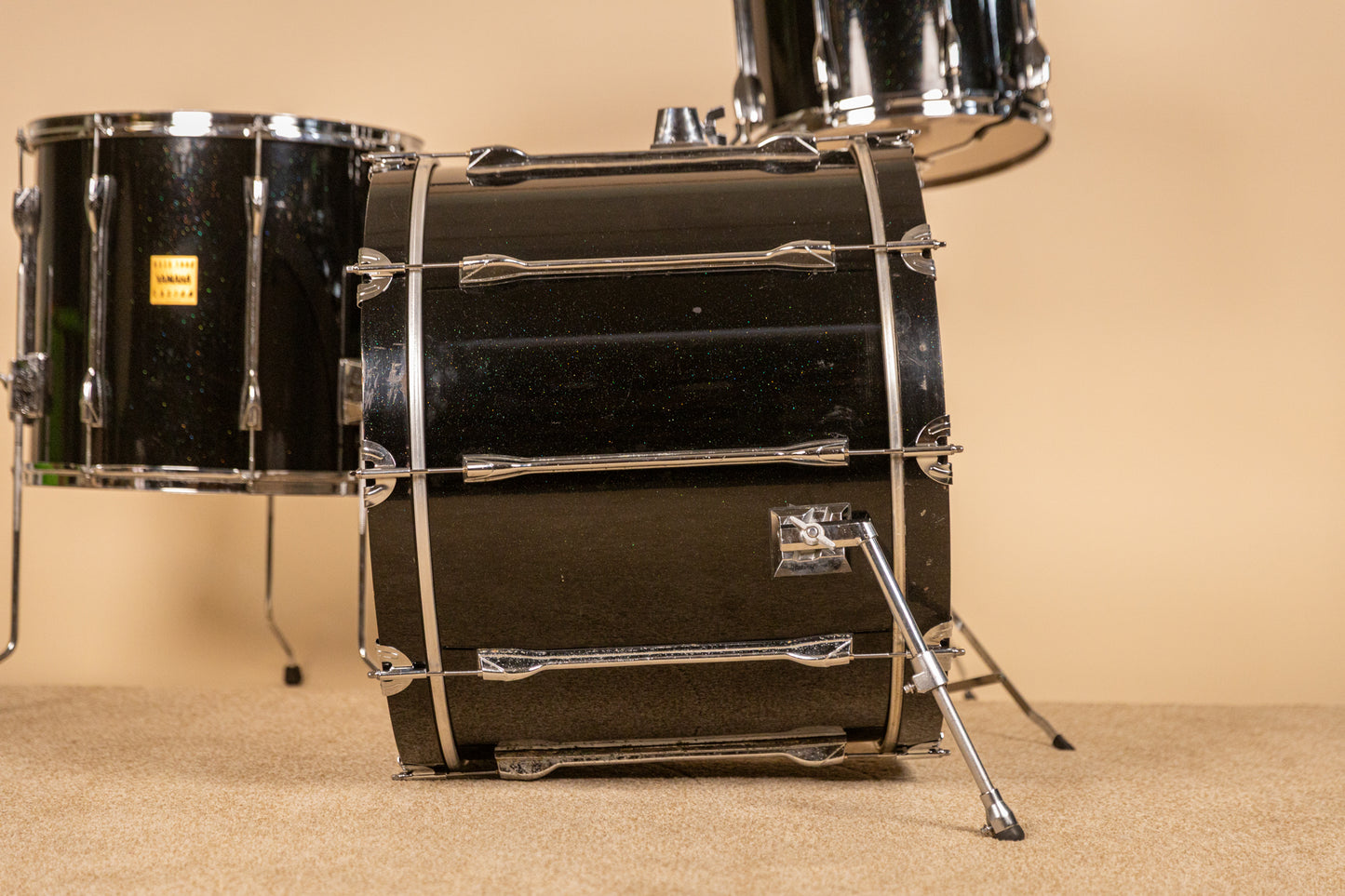 Yamaha Rock Tour Custom Black Sparkle Drum Set