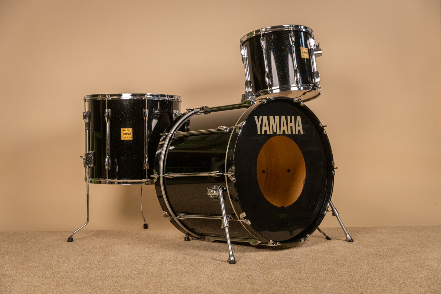 Yamaha Rock Tour Custom Black Sparkle Drum Set