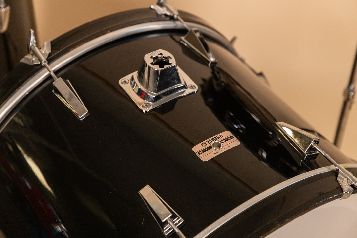 Vintage Yamaha 5000 Jet Black Drum Set 16x24 10x12 and 16x16