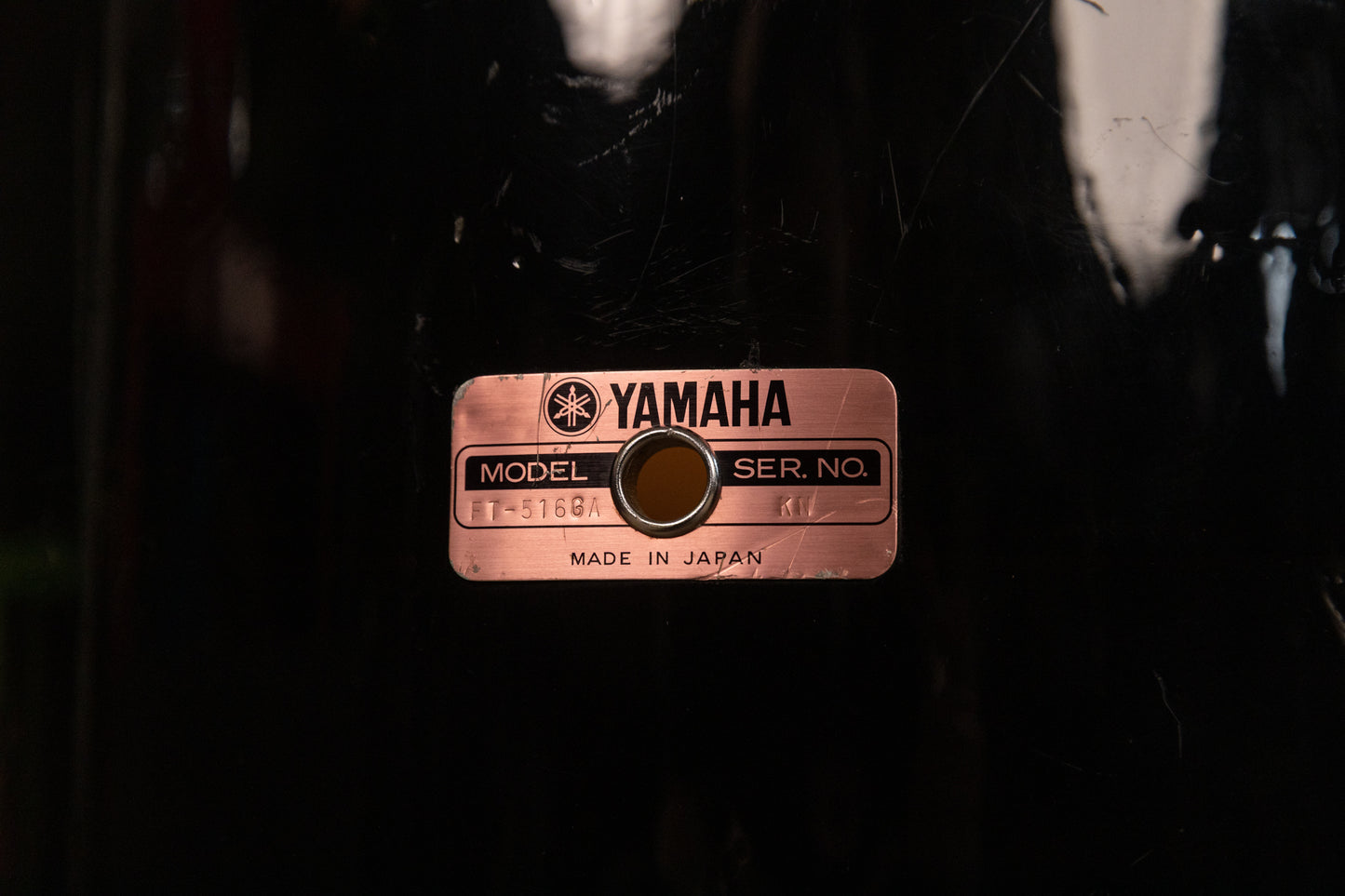 Vintage Yamaha 5000 Jet Black Drum Set 16x24 10x12 and 16x16