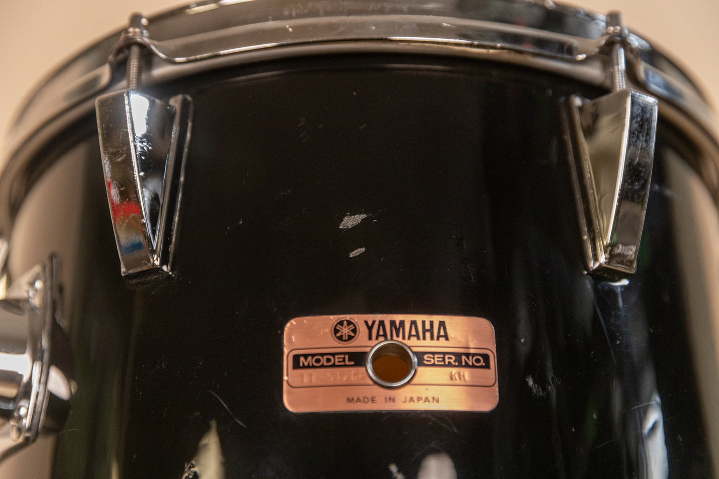 Vintage Yamaha 5000 Jet Black Drum Set 16x24 10x12 and 16x16