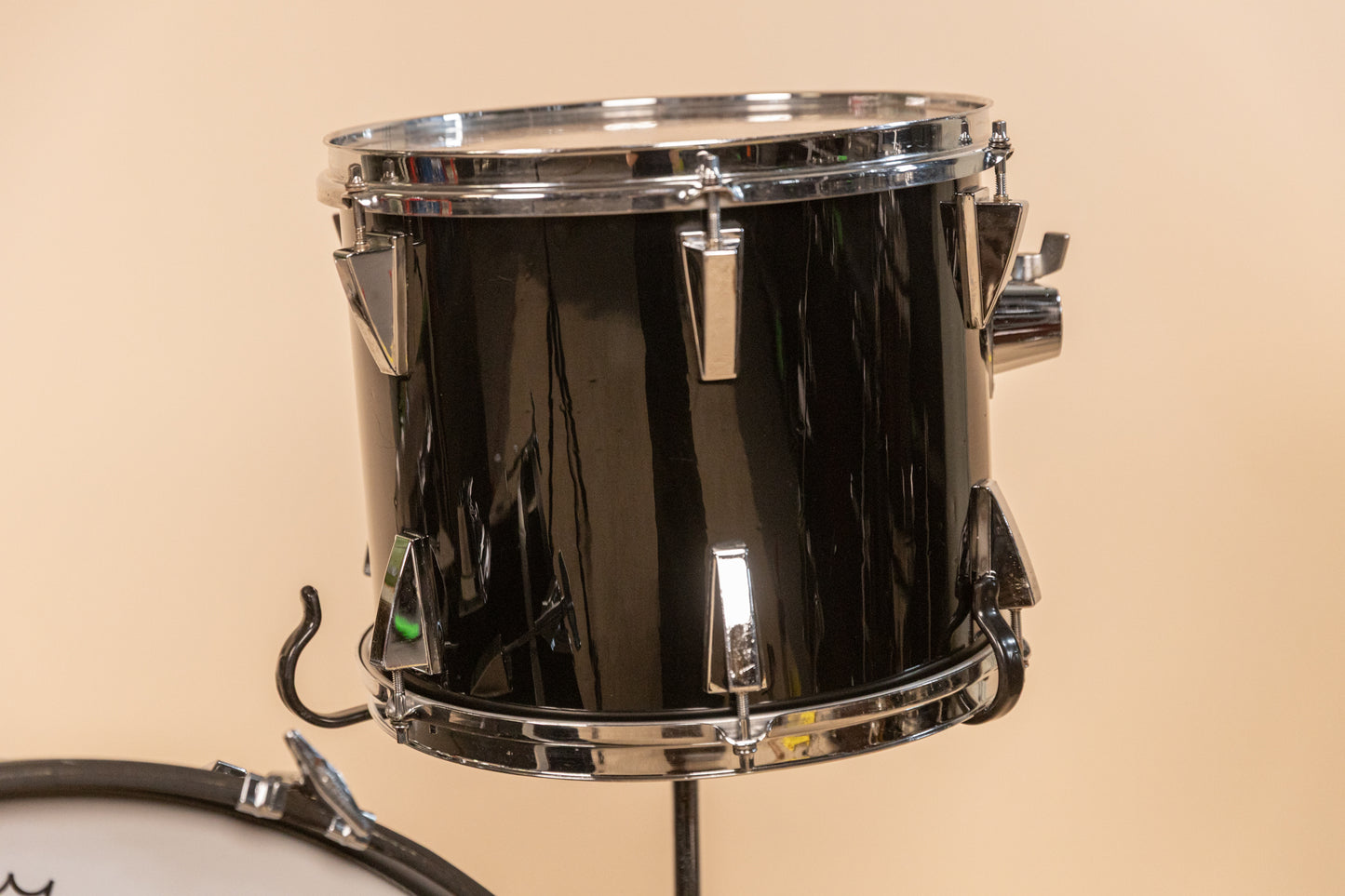 Vintage Yamaha 5000 Jet Black Drum Set 16x24 10x12 and 16x16