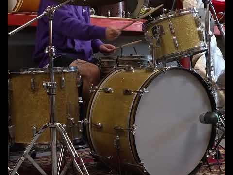 1950s Slingerland Sparkling Gold Gene Krupa Deluxe Radio