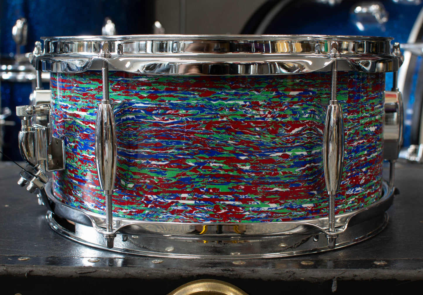 Standard Drum Co 5.5x12" Psychedelic Red Snare Drum