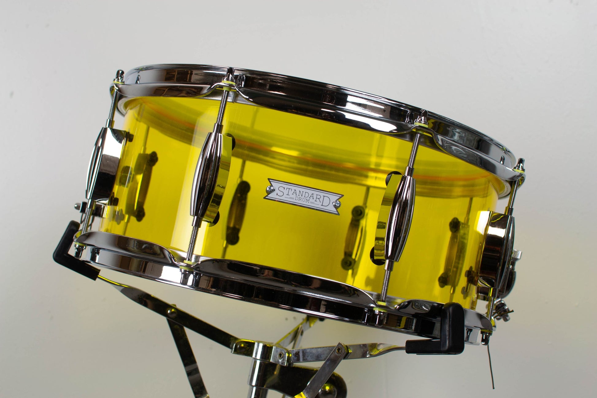 Standard Drum Co. 6x14 Yellow Acrylic Snare Drum