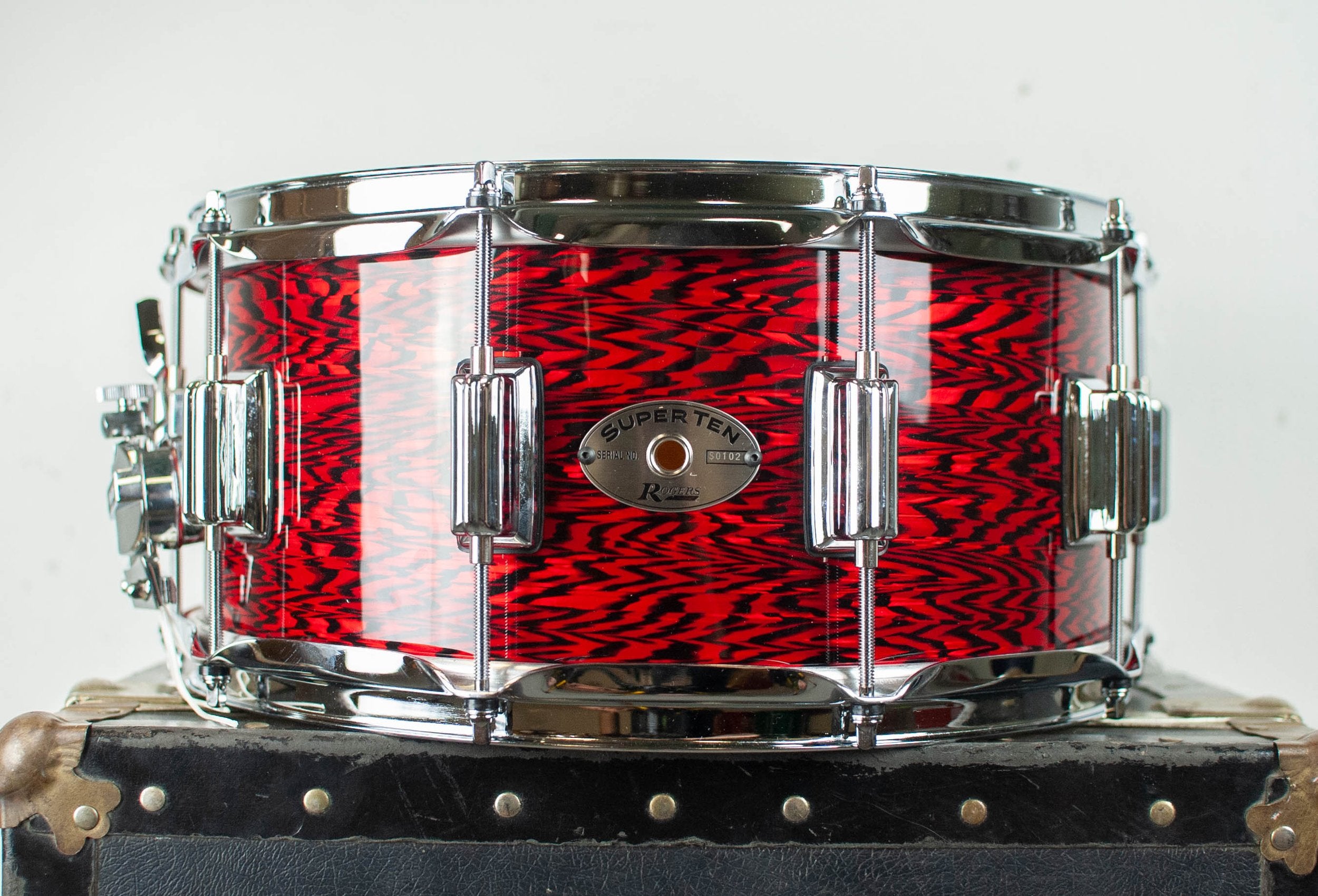 Rogers 6.5x14 SuperTen Wood Shell Snare Drum - Red Onyx