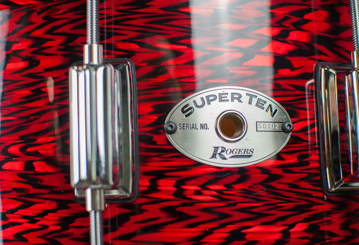 Rogers 6.5x14 SuperTen Wood Shell Snare Drum - Red Onyx