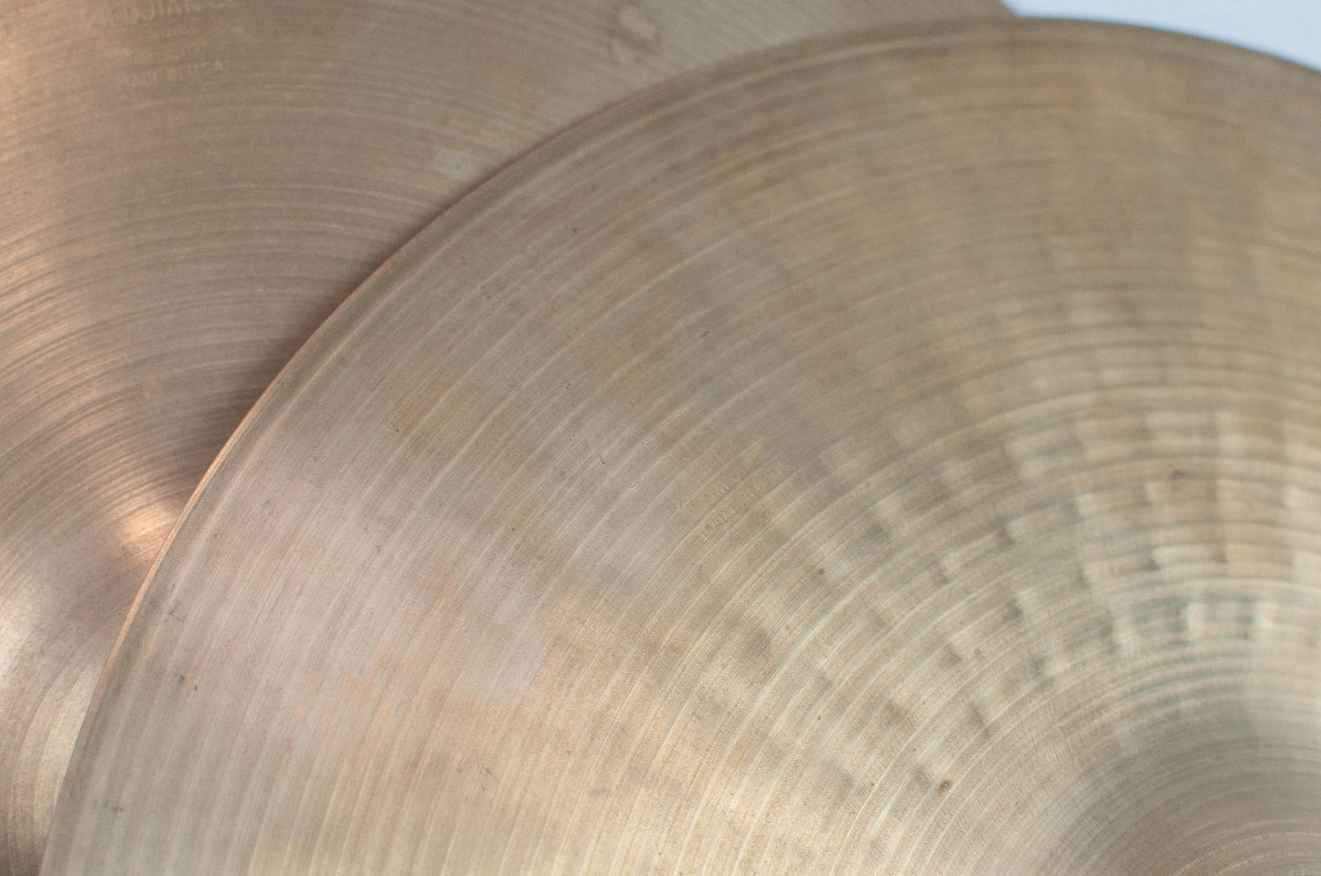 1970s Zildjian A 14” Hi Hat Cymbals 759g 1111g