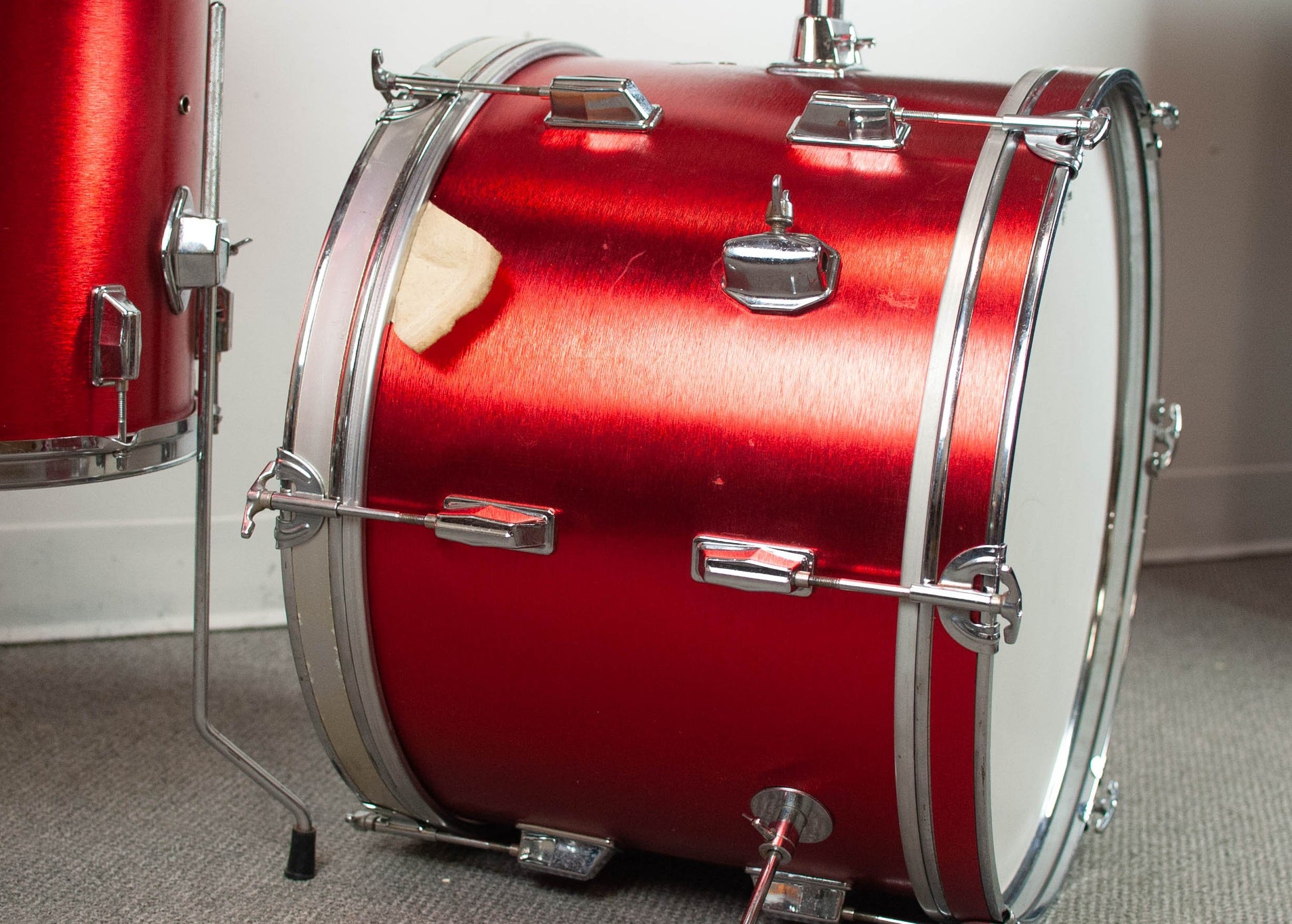 1970s Reuther "Hairline Red" Drum Kit