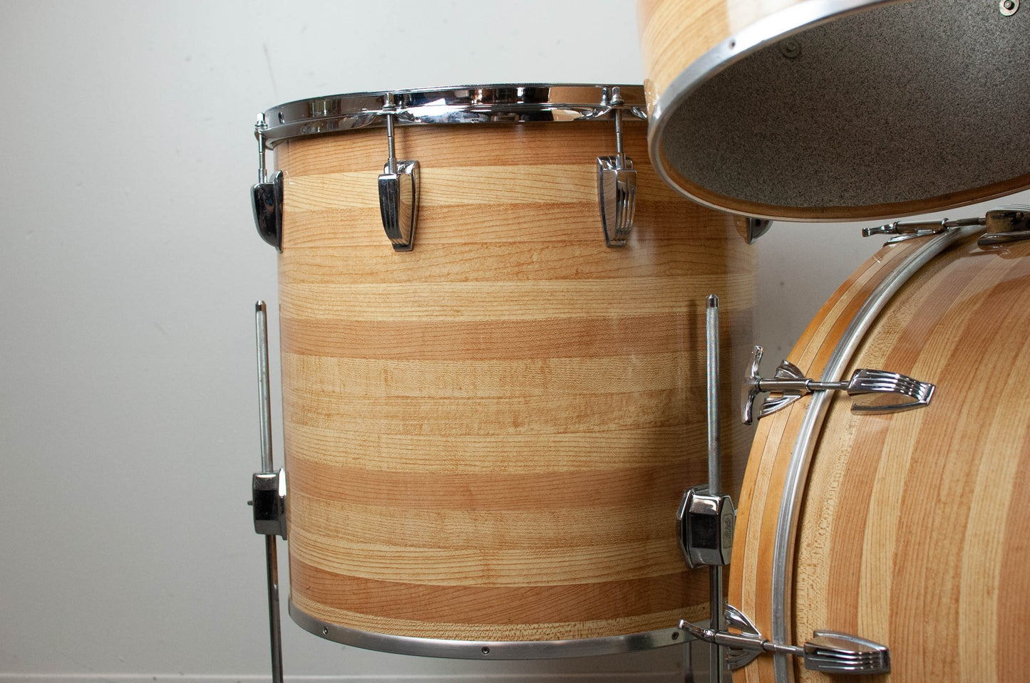 1980s Ludwig "Combo II" Butcher Block Drum Set