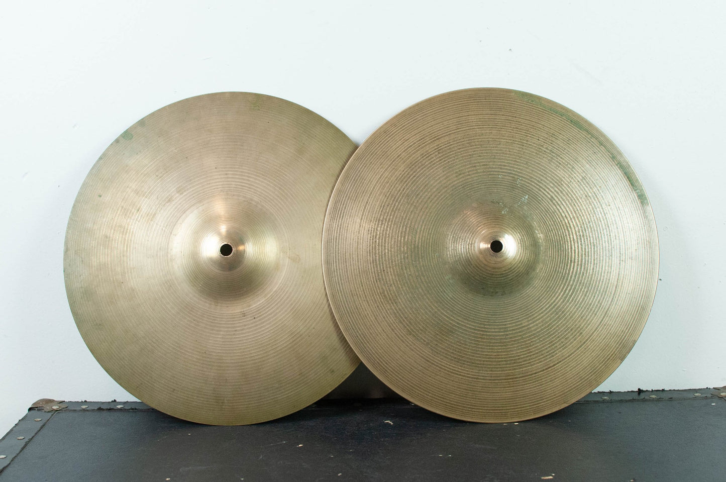 1970s Zildjian A 14" Hi Hat Cymbals 1247g 1281g