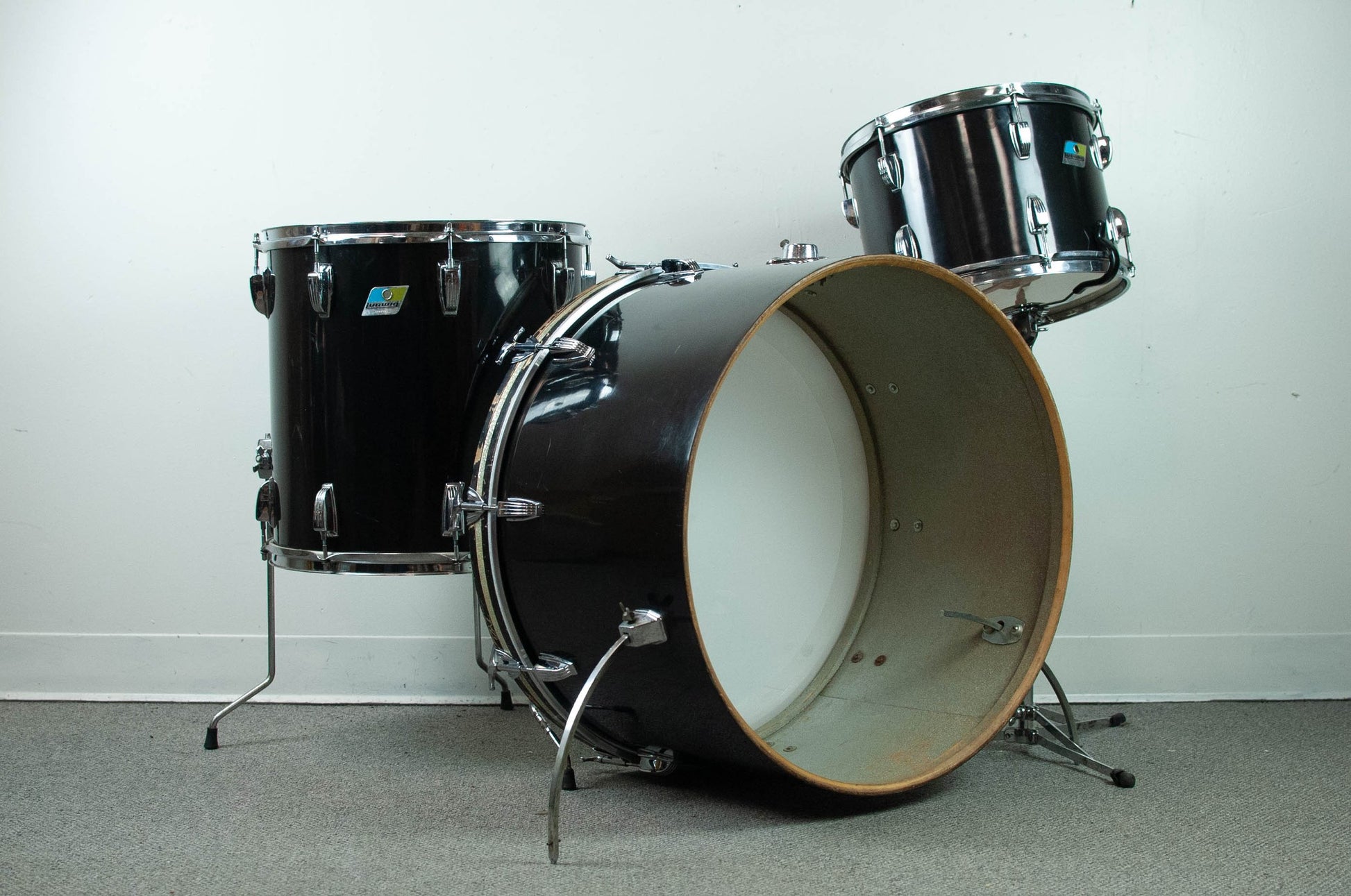 1970s Ludwig "Black Cortex" Drum Set