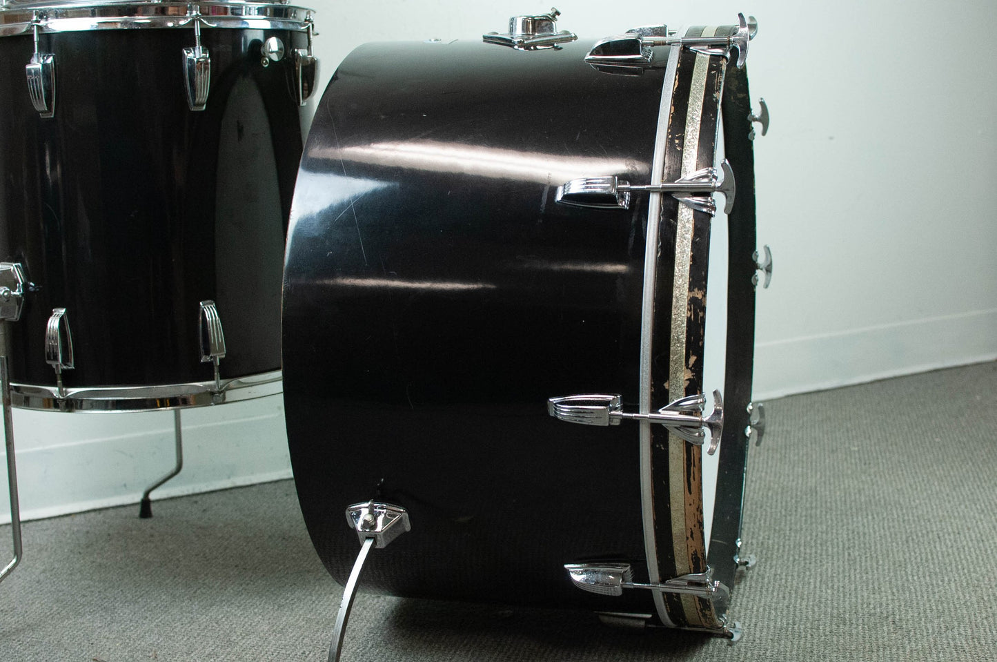 1970s Ludwig "Black Cortex" Drum Set