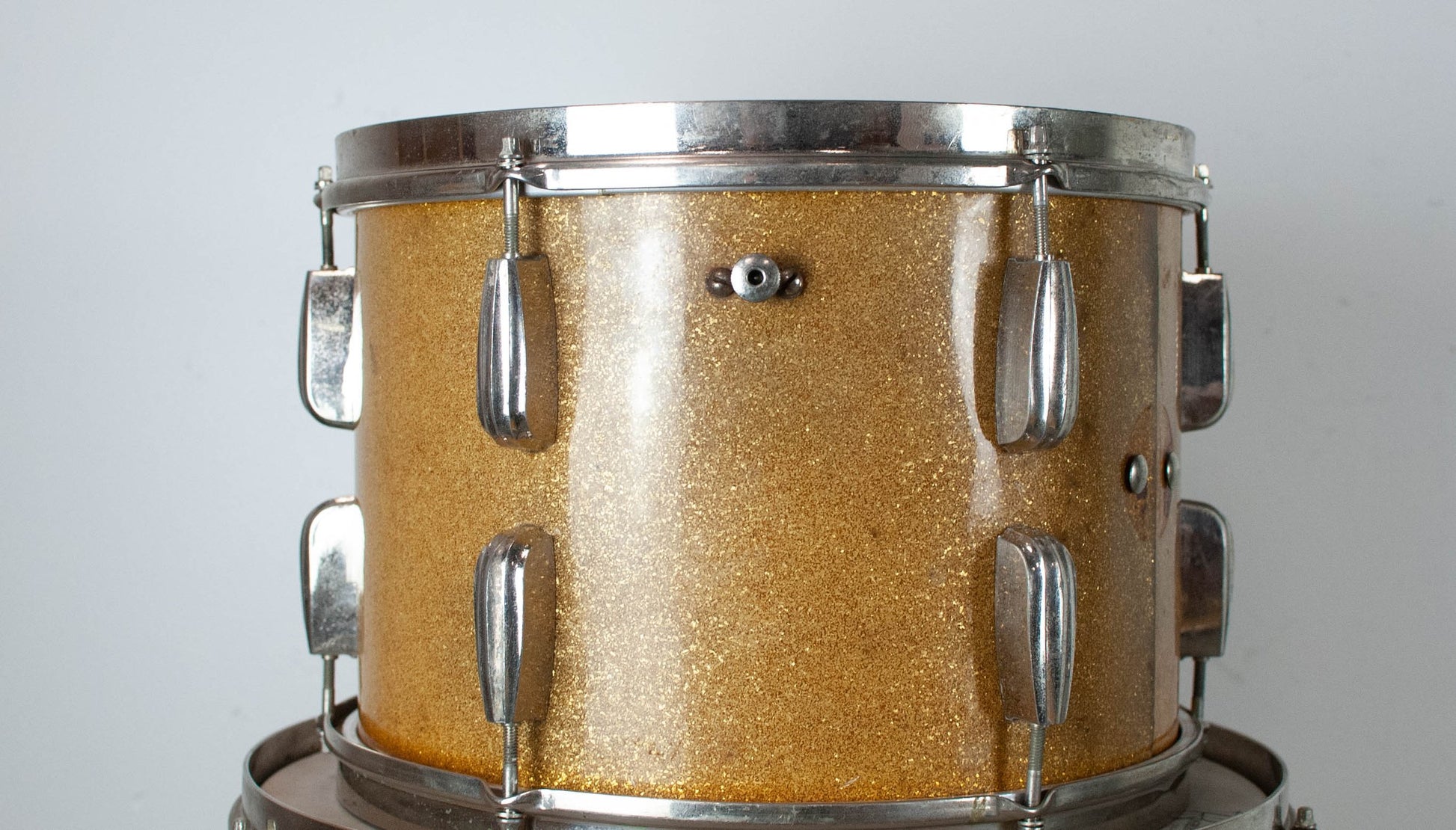 1940s Slingerland Gold Sparkle Pearl Radio King Drum Set