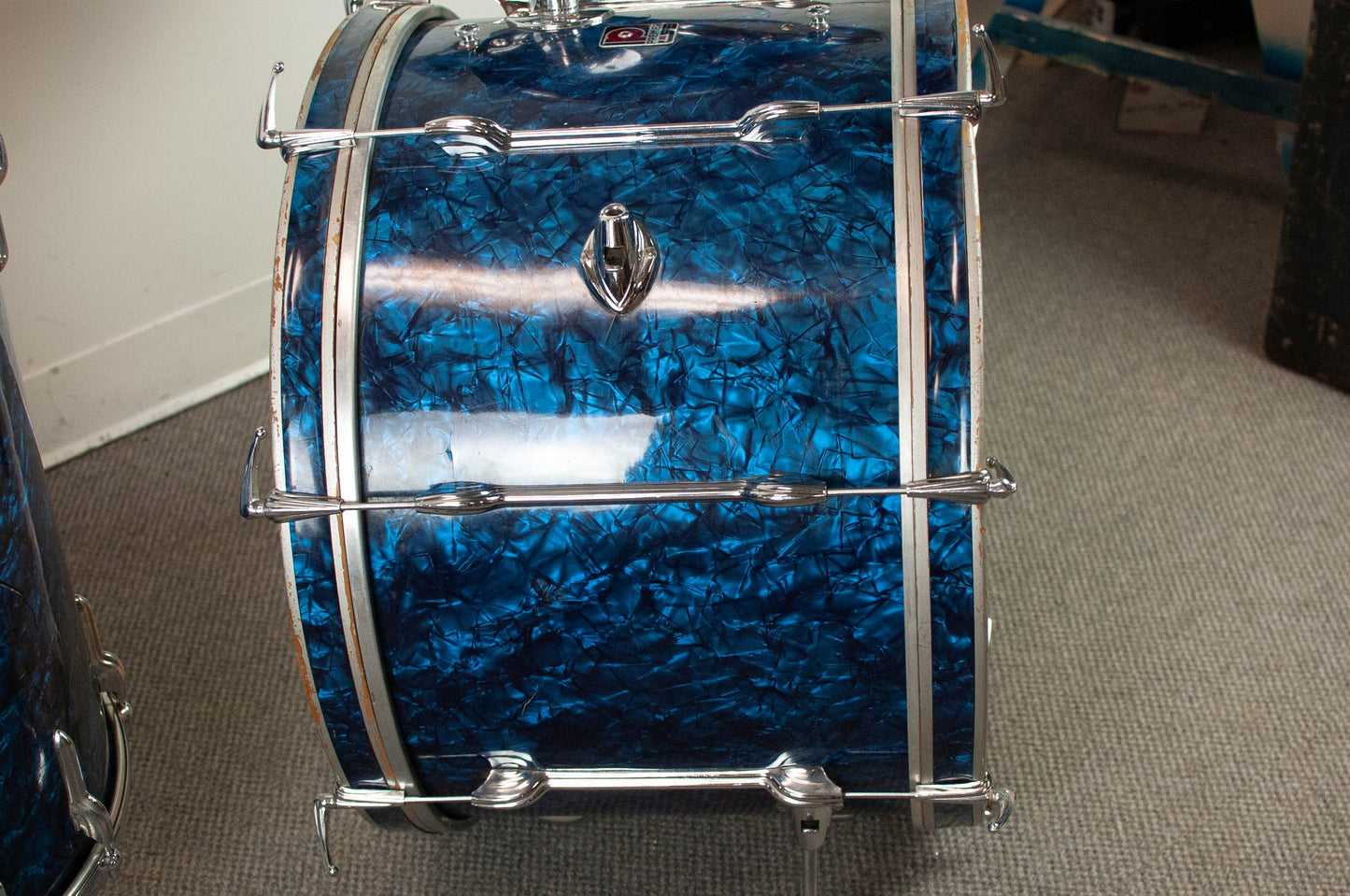 1960s Premier "B54" Blue Pearl Drum Set