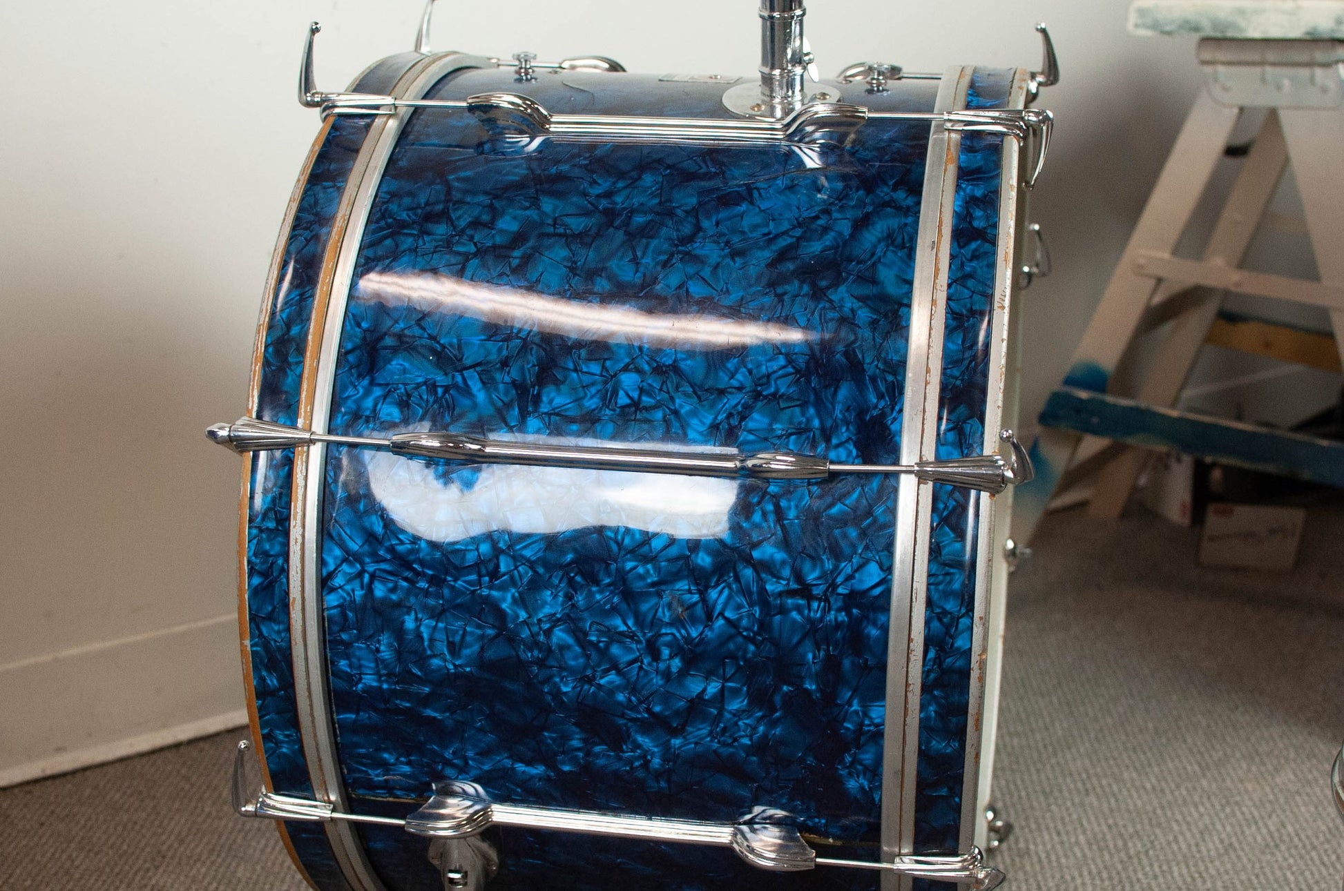1960s Premier "B54" Blue Pearl Drum Set