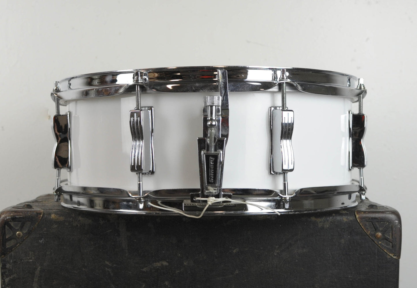 1970s Ludwig 5x14 White Vistalite "Jazz Festival" Snare Drum