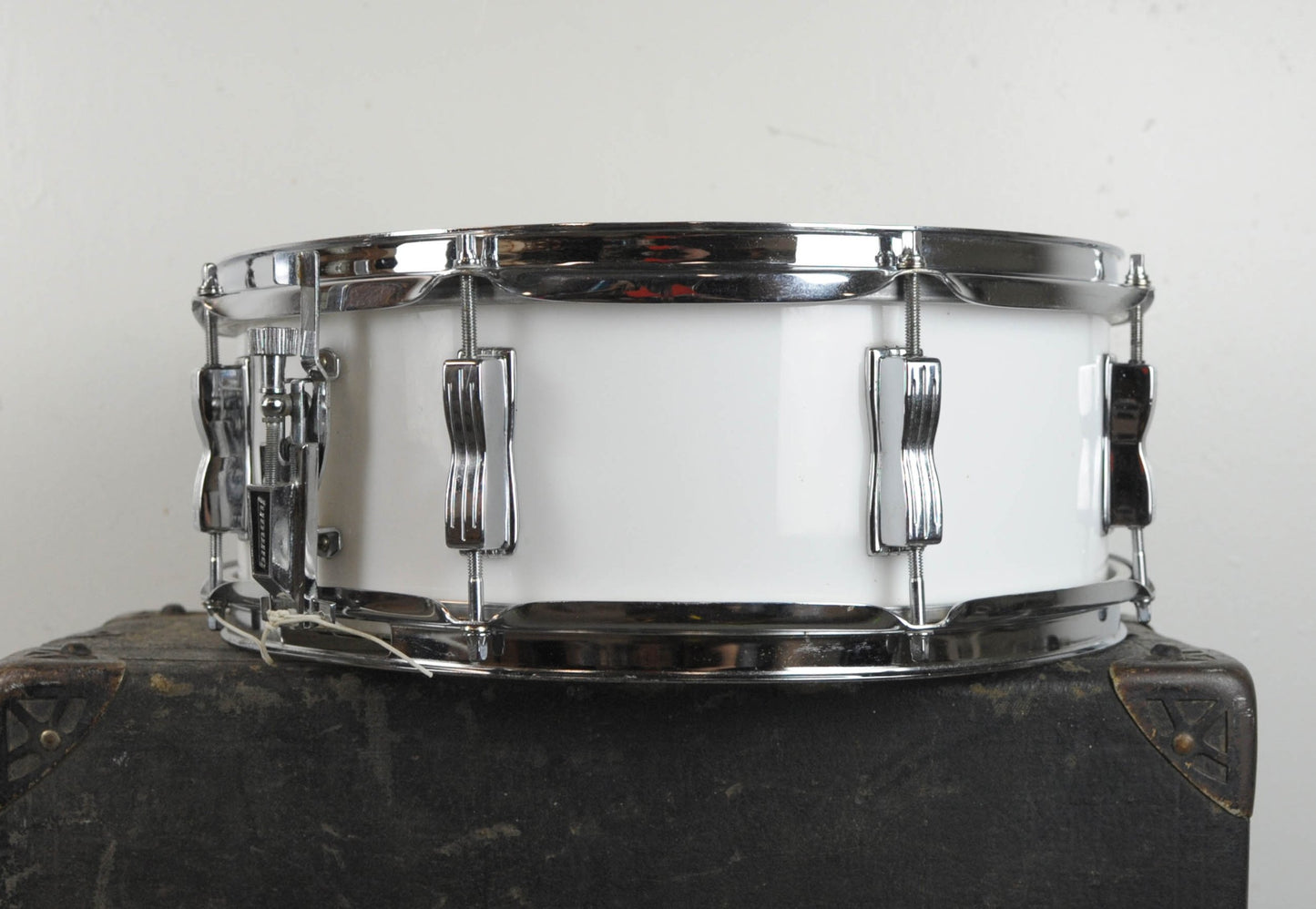 1970s Ludwig 5x14 White Vistalite "Jazz Festival" Snare Drum