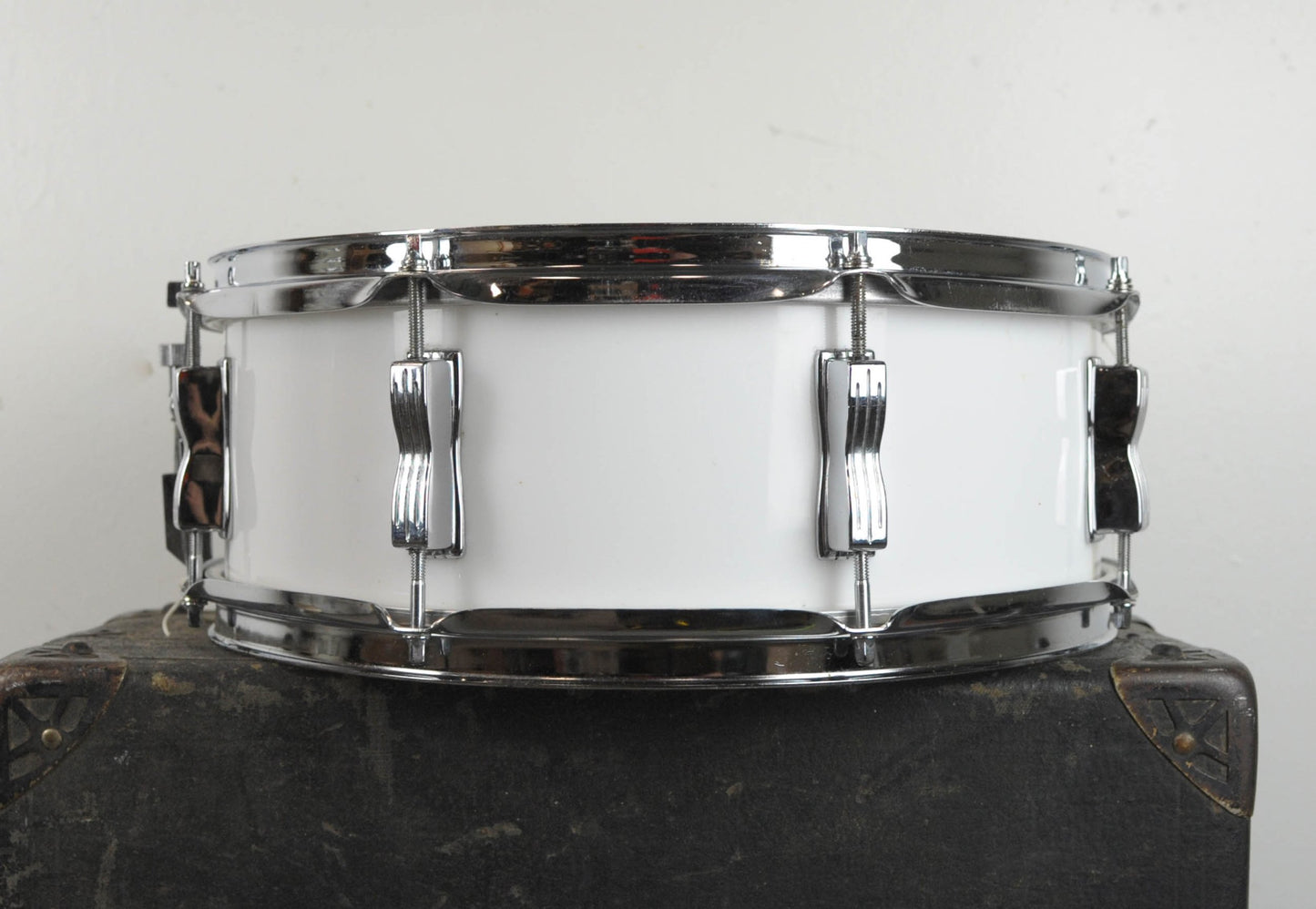 1970s Ludwig 5x14 White Vistalite "Jazz Festival" Snare Drum