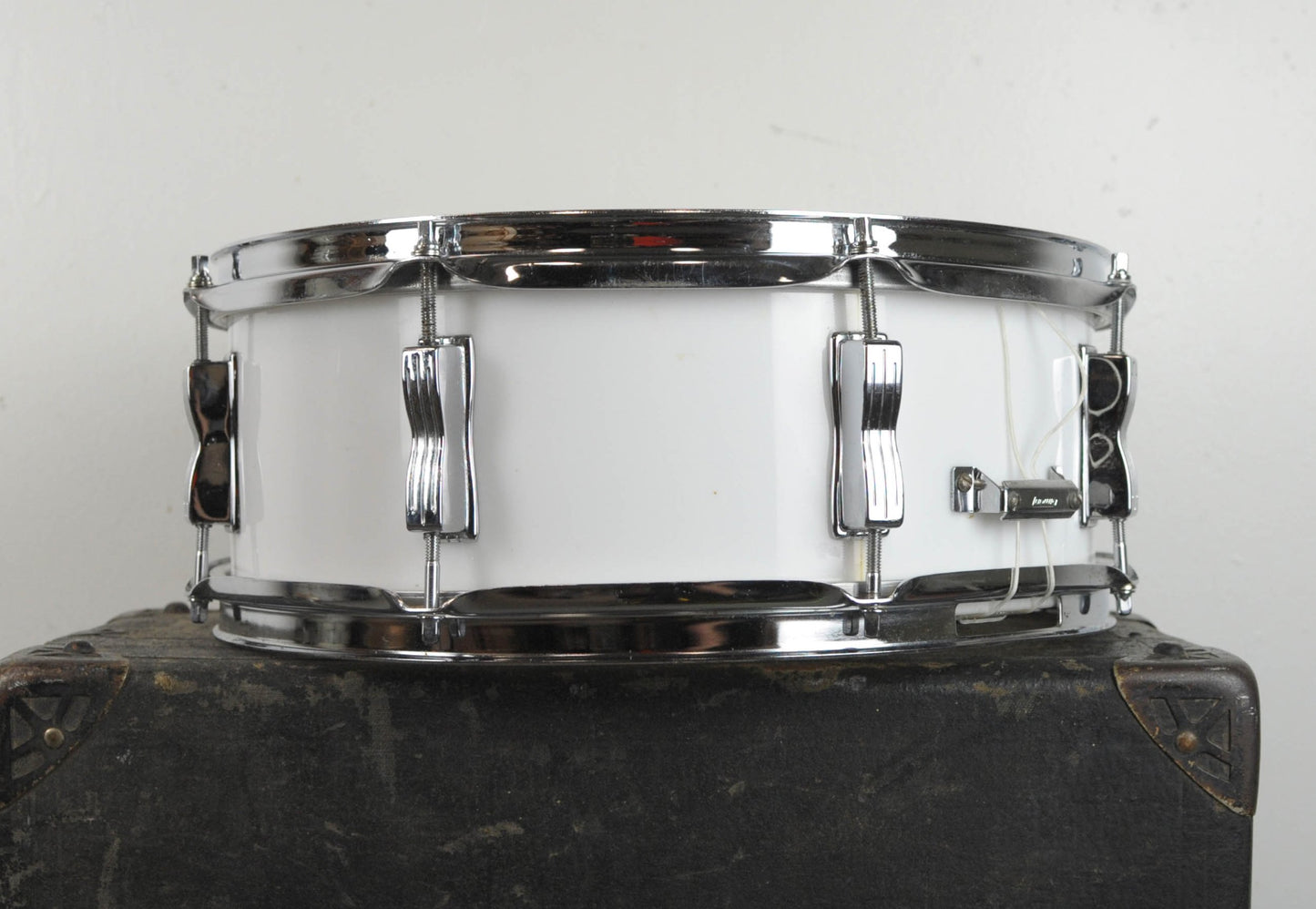 1970s Ludwig 5x14 White Vistalite "Jazz Festival" Snare Drum