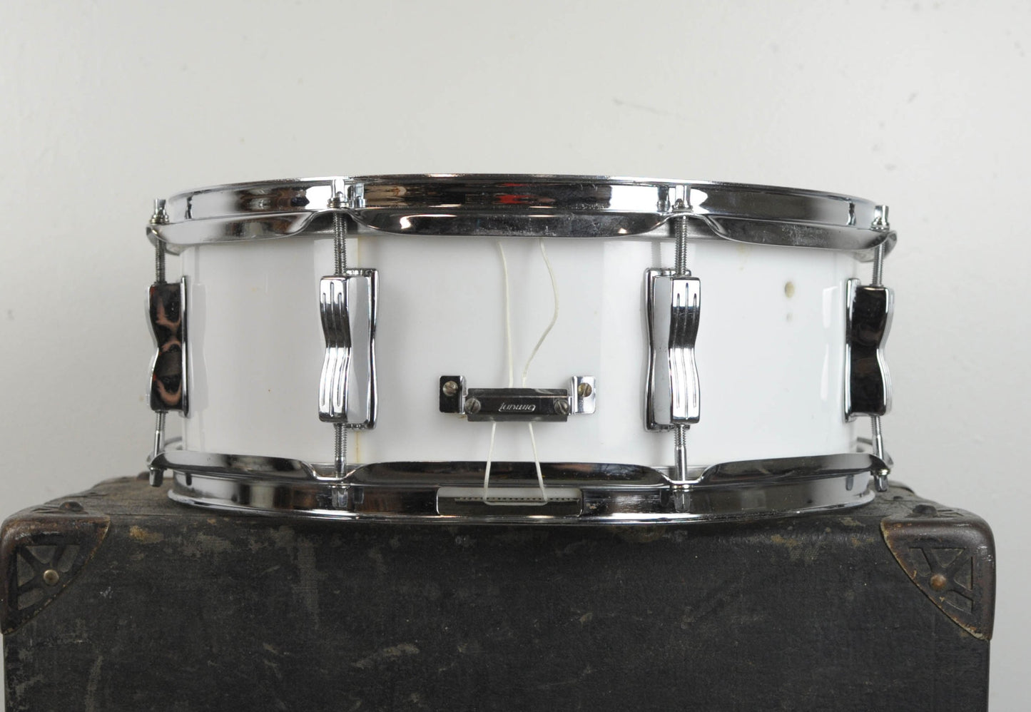 1970s Ludwig 5x14 White Vistalite "Jazz Festival" Snare Drum