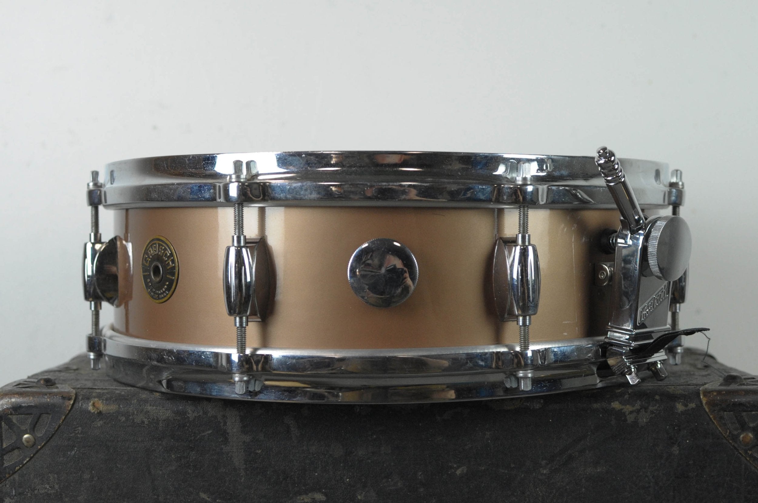 1950s Gretsch 4x14 Progressive Jazz Copper Mist Snare Drum