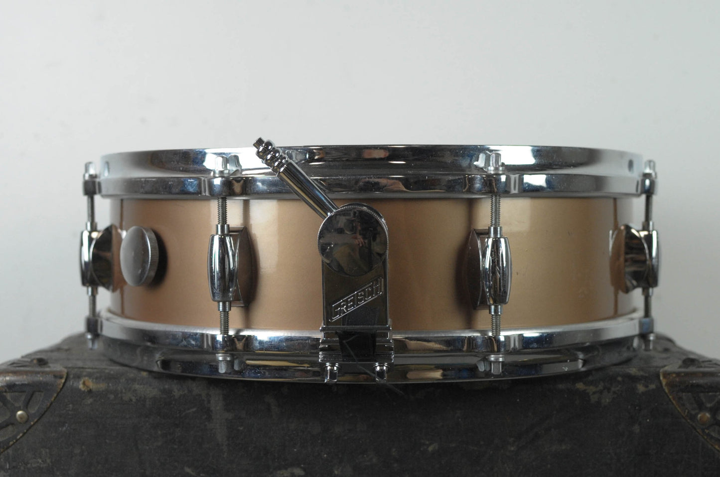 1960s Gretsch 4x14 Progressive Jazz Copper Mist Snare Drum