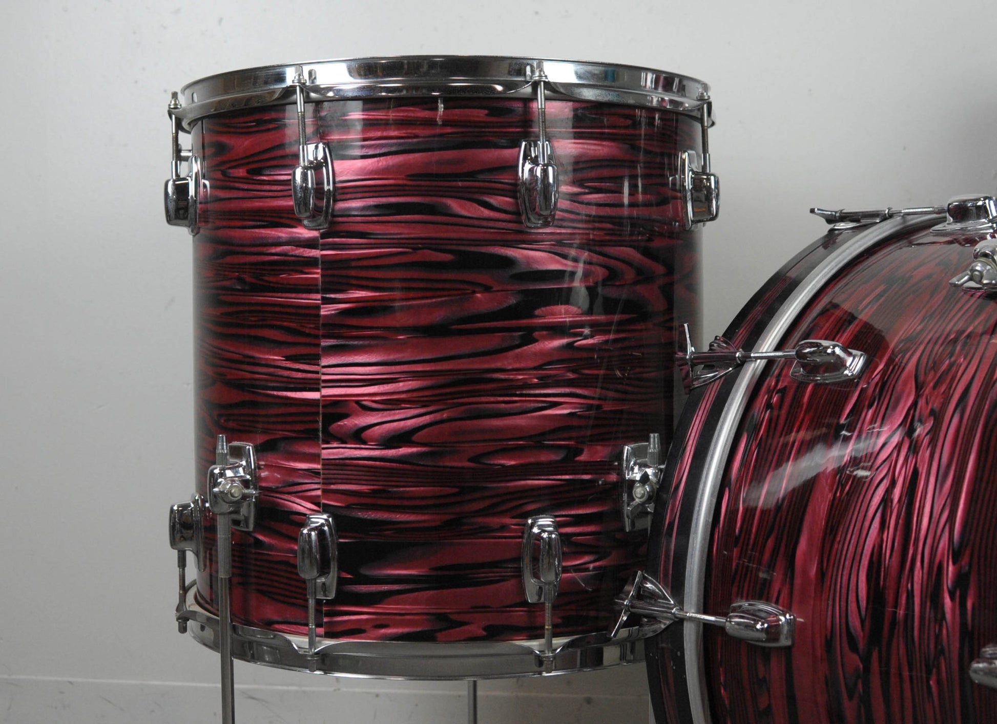 1971 Ludwig Standard Ruby Red Strata Drum Set