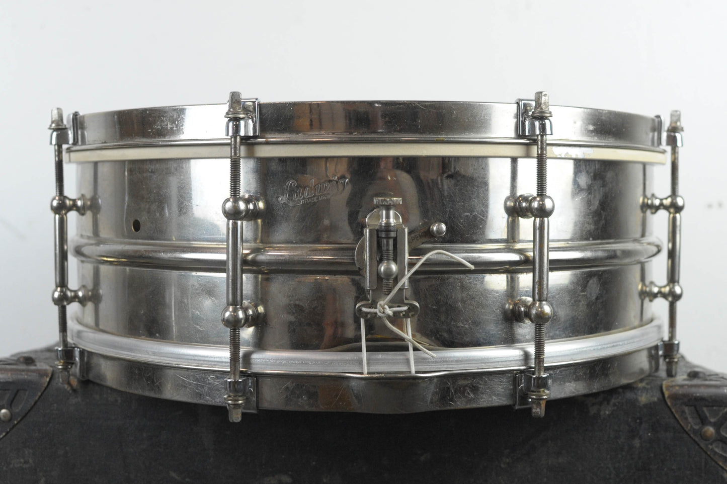 1920s Ludwig 5x14 "All Around" Nickel Over Brass Snare Drum