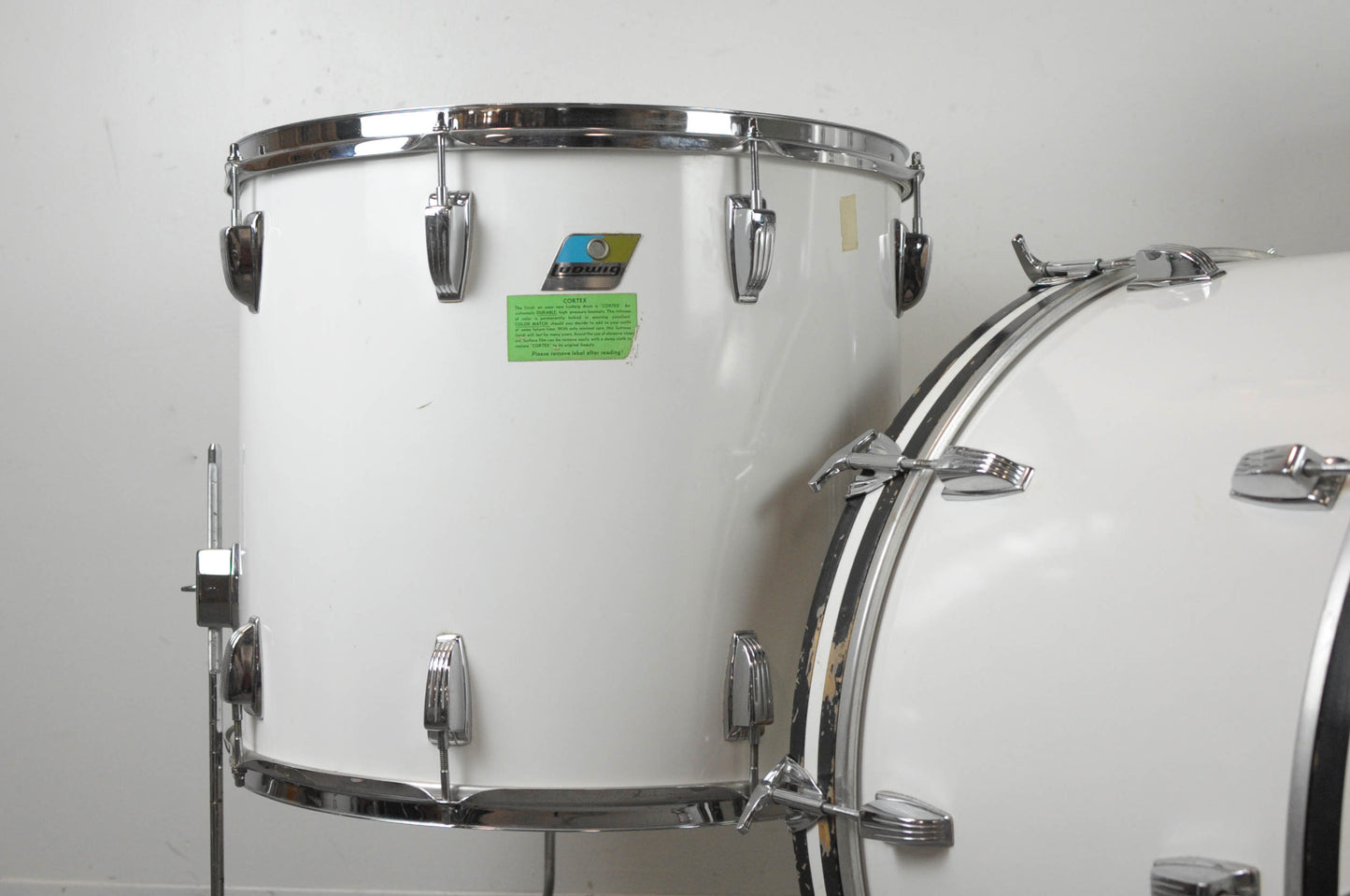 1970s Ludwig White Cortex Drum Set