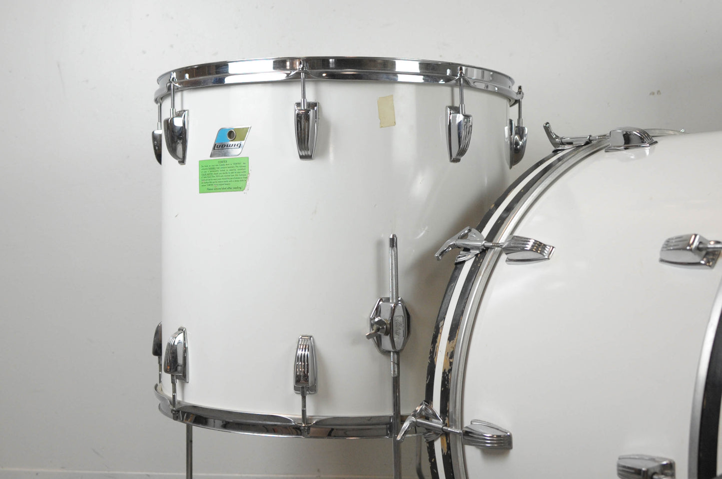 1970s Ludwig White Cortex Drum Set